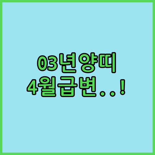 2026년 4월 2003년생 양띠 운세 흐름과 연애 재정 관리 수칙